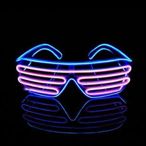 El Wire Shutter Glasses - Purple/turquoise - Glasses