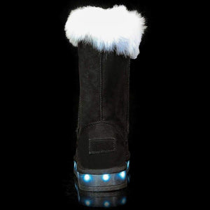Flashez LED Footwear - Flash Wear LED Black Calf Boots