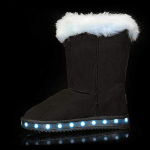 Flashez LED Footwear - Flash Wear LED Black Calf Boots
