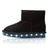 Flashez LED Footwear - Flash Wear LED Black Mini Boots