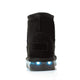 Flashez LED Footwear - Flash Wear LED Black Mini Boots