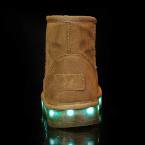 Flashez LED Footwear - Flash Wear LED Chestnut Mini Boots
