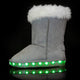 Flashez LED Footwear - Flash Wear LED Grey Calf Boots