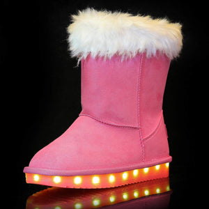 Flashez LED Footwear - Flash Wear LED Pink Calf Boots