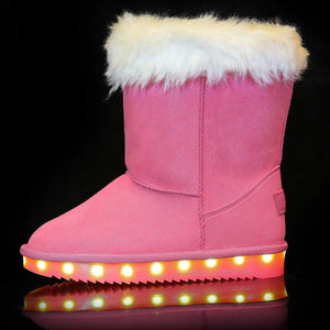 Flashez LED Footwear - Flash Wear LED Pink Calf Boots