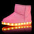 Flashez LED Footwear - Flash Wear LED Pink Mini Boots