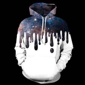 Galaxy Drip - Overprint Hoody - Clothing